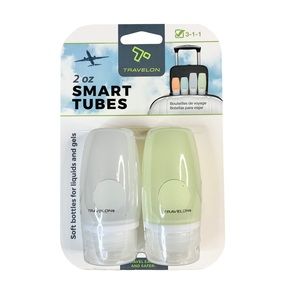 Soft Traveling Bottles - 2 Pk - 2oz Smart Tubes